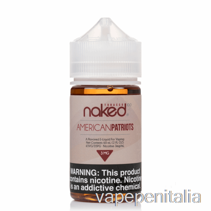 Vape Italia American Patriots - Nude 100 Tabacco - 60ml 6mg